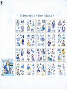 Beautiful Women And Prosperous Life: Washi Paper Stickers For Journals And Announcements - suit - View 10