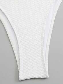 Swim Oasis Plus Size Swimwear Set Made Of Special Fabric With Mesh Skirt, European And American Fashion Series Swimwear - White - View 4