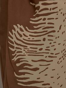 MUSERA Đầm maxi cỡ lớn màu nâu cổ đổ phía trước, họa tiết in, thích hợp cho mùa xuân hè, dễ thương, thanh lịch, hẹn hò, dự tiệc, lễ hội, kỳ nghỉ, đi biển, gợi cảm, dạ hội, tốt nghiệp. - Nhiều màu - Xem 6