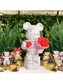 Đồ chơi xếp hình hình trái tim mới năm 2025, đồ chơi xếp hình trái tim tỏ tình, mô hình lắp ráp gấu bông cầm tay tỏ tình, quà tặng tỏ tình ngày Valentine, quà sinh nhật cho bạn gái, quà Giáng sinh bất ngờ. - Nhiều màu - Xem 7