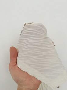 Soleia 两件套贝壳海星装饰流苏露脐上衣和超低腰短裤套装，适合圣诞节、约会之夜、夜店、波西米亚风、度假、秋季女装、复古风、节日装扮 - 米色 - 查看 9