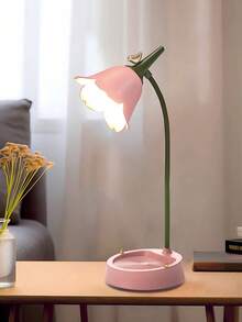Đèn bàn LED sáng tạo có thể điều chỉnh độ sáng, sạc lại được, điều khiển cảm ứng, bảo vệ mắt, thích hợp cho phòng ngủ, văn phòng, bàn học ký túc xá, đầu giường. - Nhiều màu - Xem 3