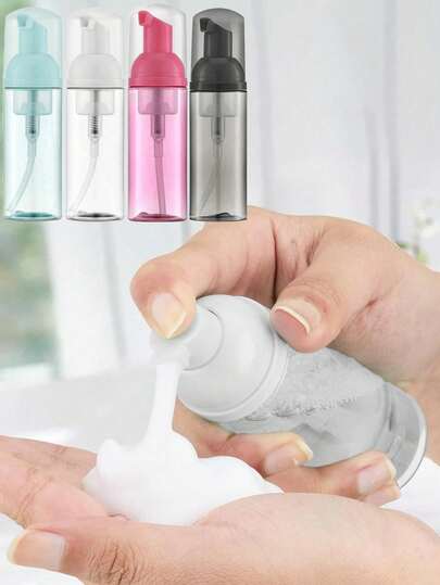 Reisflacon met schuimpomp van 60 ml, navulbare draagbare schuimdispenser voor gezichtsreiniger en huidverzorging.