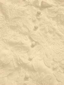 Teen Girl Elegant Elegant Luxurious White Lace Lantern Sleeve Long Sleeve Waist Snug Fit Gorgeous Ruffle Puff Dress For Teenage Girls - Apricot - View 5