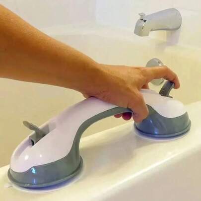1 Tay vịn phòng tắm chống rơi có giác hút, tay nắm bồn tắm cửa kính và cửa sổ, tay nắm hỗ trợ an toàn chống trượt cho người già, tay nắm hỗ trợ bồn tắm phòng tắm, an toàn khi sử dụng trong nhà, tắm rửa, chăm sóc người già, chống rơi.