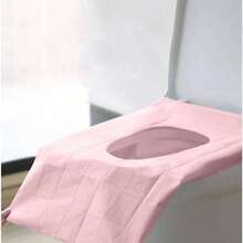 30/100 piezas Cubiertas desechables para asiento de inodoro, impermeables y portátiles, alfombrilla de papel extra larga para inodoro para hotel, lugares públicos, viajes, club de ocio y uso doméstico, decoración de otoño - Multicolor - Ver 6