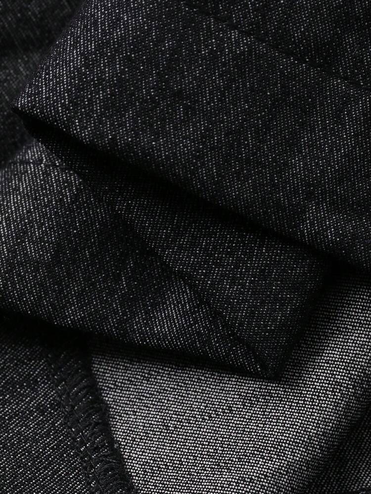 Men's Casual Black Commuter Shorts, Summer