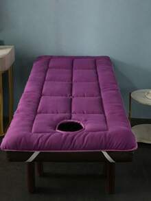 1件套柔软加厚SPA按摩床垫及面部托架套装 - 带孔舒适面部按摩床罩 - 彩色 - 查看 7