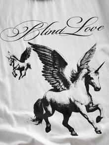 ROMWE MEN Street Life 男士手绘宽松插肩袖T恤 - 白色 - 查看 3