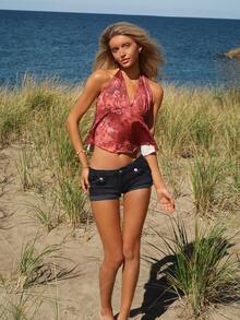 Sydney Algeri High Street Denim Shorts - Black - View 4