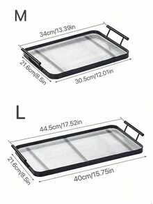 Rectangular , Home Dessert Plates, Hotel Restaurant Coffee Plates, Tea Plates, Fruit Plates, Sushi Plates, Steak Plates, Bread Plates, Snack Wooden Display Plates, Transparent Textured Cup Plates - Black - View 10