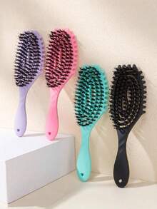1pc Define Styling Tangled Hair Comb Hollow Comb Salon Hair Massage Air Comb Cushion Curl Brush Anti-Static Styling Brush Used To Comb Tangled Hair, Massage Scalp, Use In Bathroom, - Multicolor - View 8