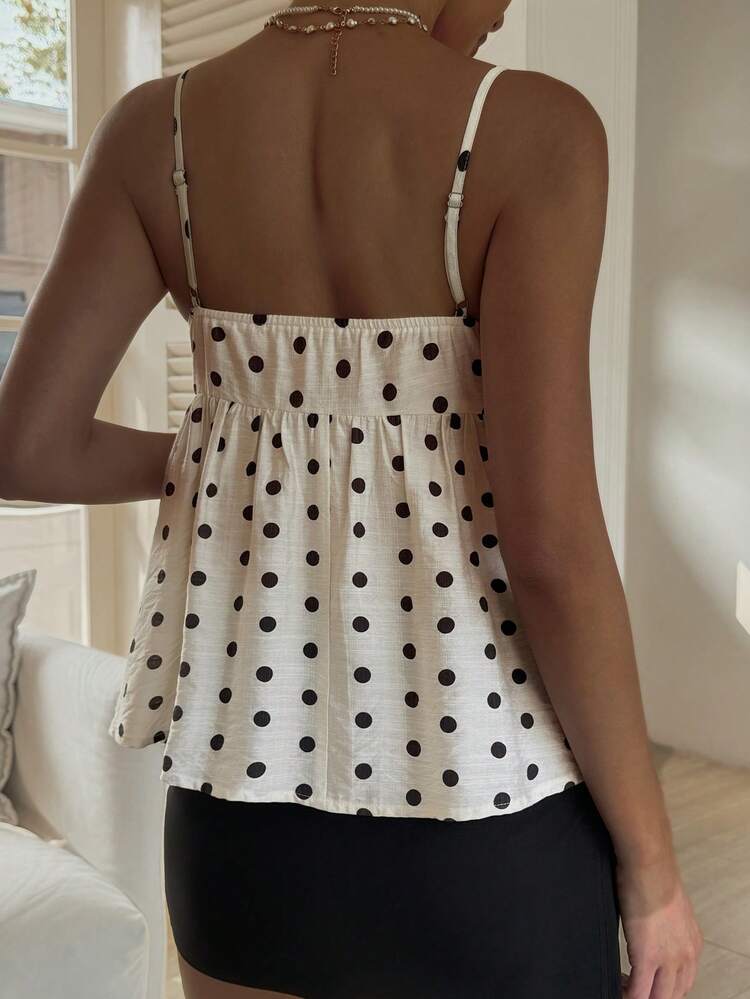 Summer Vacation Outfit Polka Dot Camisole For Women