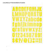 1 Set Of 12pcs Color Palette Letter And Number Stickers, Creative Screen Protector, Phone Case Back Card Stickers, Journal Stickers, And Card Stickers. - suit - View 10