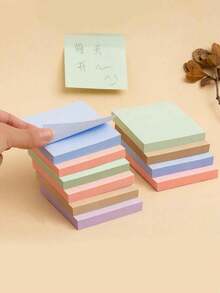 Sticky Notes | Random Colors, Portable Self-Adhesive Bookmarks & Memo Pads For Home Office School - Multicolor - View 7