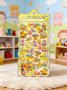 POKOJA LAND 卡通3D贴纸，可爱动物水晶贴纸，透明3D浮雕贴纸，趣味女孩贴纸 - 彩色 - 查看 10