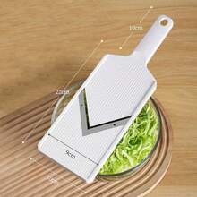 1pc Vegetable Salad Slicer Grater Shredder For Cabbage Lettuce Purple Cabbage Cucumber Bok Choy, Multi-Function Cabbage Slicer. - White - View 5