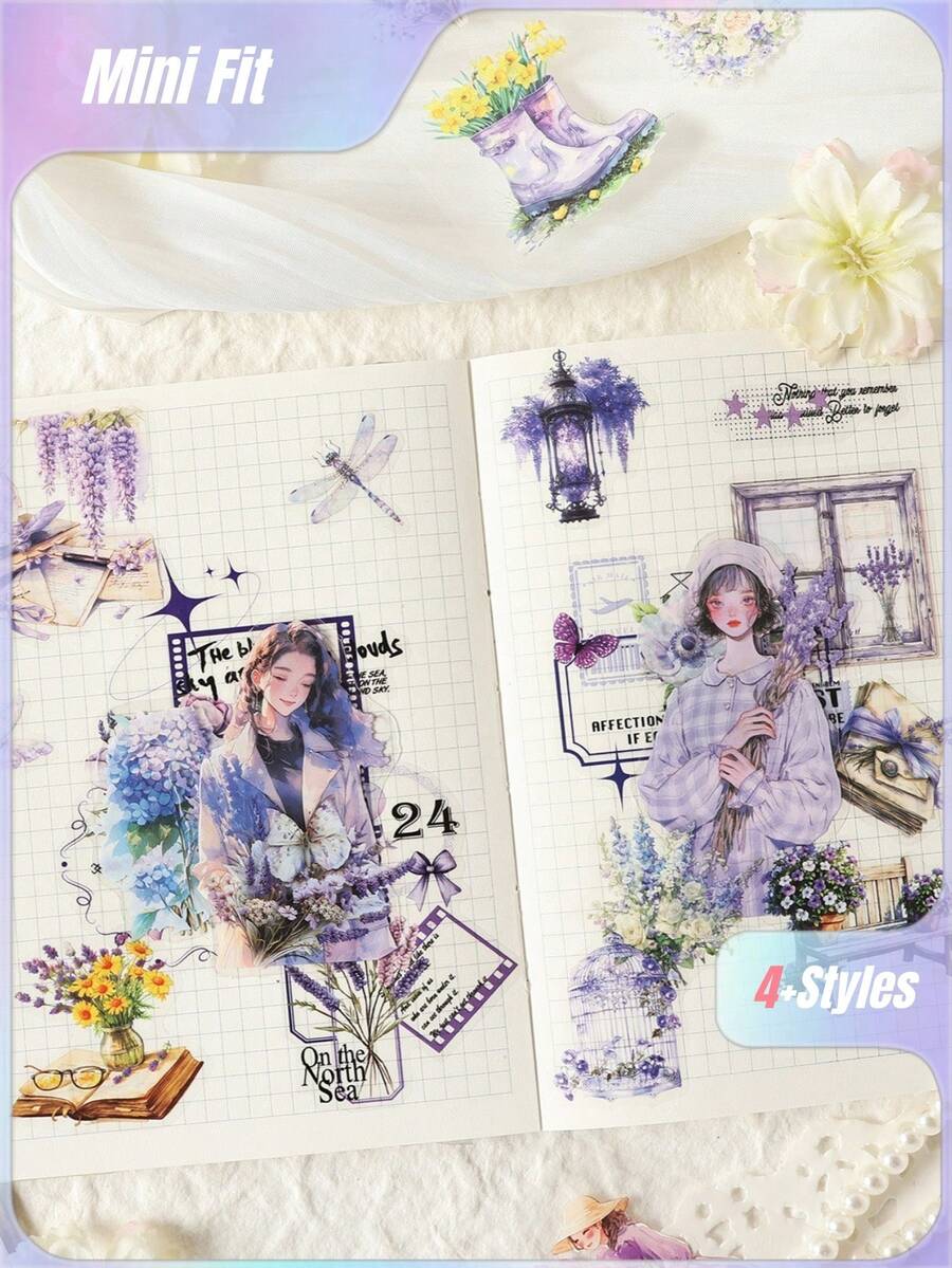 Beautiful Women And Prosperous Life: Washi Paper Stickers For Journals And Announcements - suit - View 1