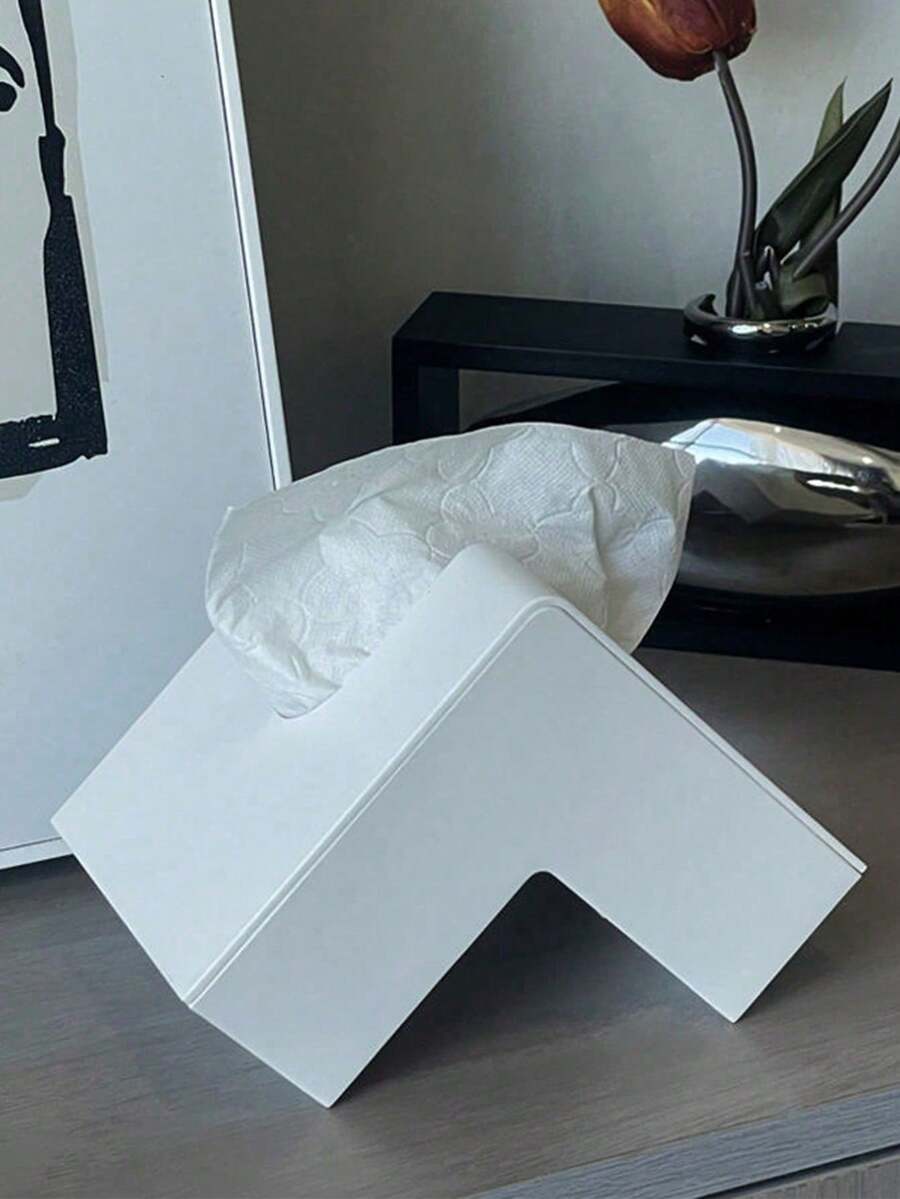 1pc Nordic Style Paper Towel Holder & Creative Tissue Box, Multifunctional Organizer For Home Living Room Bedroom Coffee Table Decoration, Perfect For Gifting - Multicolor - View 1