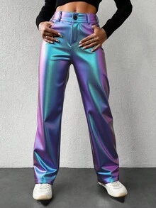 EURMUSE Của phụ nữ Màu thuần Quần Với Túi - Nhiều màu - Xem 3