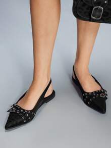 CUCCOO GRLICON Women's Fashion Versatile Pointed Toe Flats - Camel - View 2