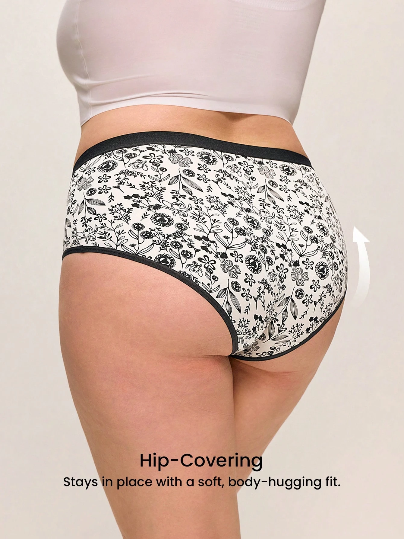 2 paquets de sous-vêtements confortables, respirants et doux à taille basse avec dentelle florale - Noir, à la mode actuelle