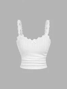 SHEIN MOD 3pcs Women's Casual Bow Decor Versatile Daily Wear Tops,Summer Top - Multicolor - View 6