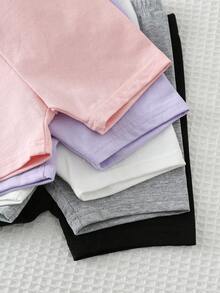 Cozy Pixies 5件套女婴蝴蝶结装饰弹力腰短裤套装，百搭舒适 - 彩色 - 查看 4