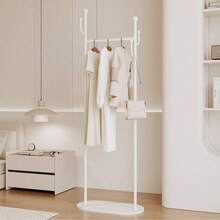 Minimalist Floor-Standing Clothes Rack, Bedroom Garment Storage Rack With Slate Shelving, Lightweight Luxury Coat Hanger Stand For Home - Multicolor - View 6