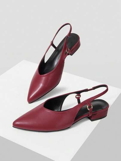 Mnmlis Women's Fashion Pointed Flat Shoes