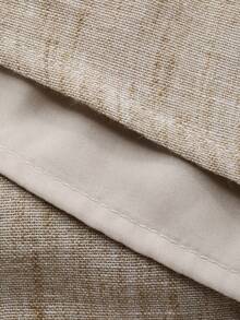 Livesso V-Neck Waist Cinched Midi Dress For Women, Vacation - Beige - View 7