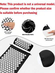 指压垫和枕头套装，单独购买垫子不含枕头，颈背肌肉按摩枕，肌肉放松，缓解坐骨神经痛和冥想瑜伽垫指压垫，穴位按摩枕，缓解颈背疼痛，放松肌肉，舒缓压力，男女皆宜。 - 彩色 - 查看 3