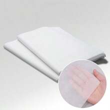 100-Piece Disposable Massage Bed Sheet, Non-Woven Fabric Beauty Salon Tattoo Bed Cleaning Mat, Face Pillowcase, Backrest Cushion Cover - White - View 4