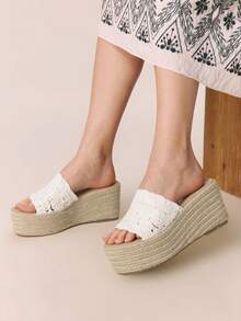 Styleloop Women Platforms & Wedge Sandals - White - View 4