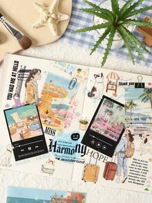 Free And Joyful Song Sticky Notes, Non-Adhesive Material Paper, DIY Journaling Stickers - suit - View 10