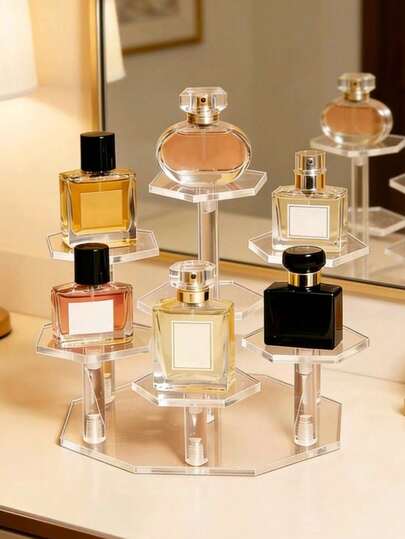 1 Giá Trưng Bày Acrylic Cổ Điển, Có Thể Chứa 3/4/7 Mô Hình Nhỏ, Giá Trưng Bày Sản Phẩm Hình Bát Giác Tròn, Thích Hợp Để Trưng Bày Mô Hình Hành Động, Mỹ Phẩm, Nước Hoa, Tượng, Trang Sức, Đồ Sưu Tầm và Nhiều Hơn Nữa - Thiết Kế Độc Lập, Không Cần Điện, Giá Trưng Bày Mô Hình Nhỏ, Giá Trưng Bày Sản Phẩm