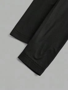 SHEIN Essnce Bộ 4 áo len cổ lọ nhiều lớp màu trơn đơn giản, dáng ôm vừa vặn dành cho nữ, mùa thu/đông - Nhiều màu - Xem 4