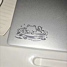 I'm Good "Fun Satirical Metal Sticker - Waterproof Glossy Paper Laptop Sticker, Humorous" I'm Good "Design, Easy To Tear And Stick, Suitable For DIY Technology Accessories (Disposable) - Silver - View 6
