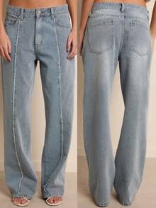 Nöista Women's Denim Long Pants, Fashionable For Summer - Blue - View 3
