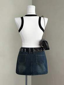 Lalippa Women's Round Neck Bow Print Casual Versatile Daily Wear Top - Multicolor - View 2