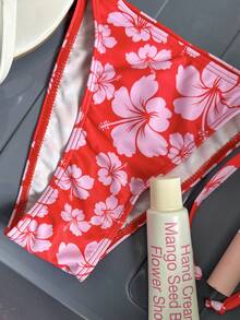 Swim Mod Women's Random Print Necklace Metal Jewelry Bikini Set, Spring/Summer - Multicolor - View 6