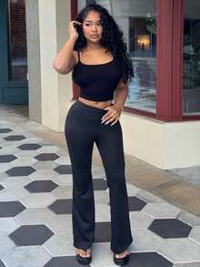 Alexandranx Solid Crop Cami Top - Black - View 5