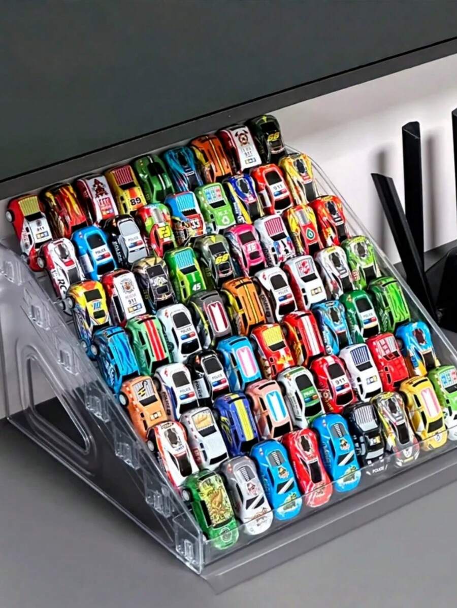 Multi-Functional Acrylic Display Stand For Toy Cars & Jewelry, Stackable Multi-Layer Showcase Organizer, Perfect Holiday Gift Ideas For Collectors - Clear - View 1