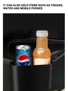 Thùng rác ô tô bằng bìa cứng chất lượng cao - Chống thấm nước và chống rò rỉ | Thùng rác ô tô mini di động cho không gian nhỏ | Thùng rác ô tô chống mùi và chống tràn | Phụ kiện ô tô thiết yếu cho xe sedan, SUV, xe tải, các chuyến đi đường dài | Hoàn hảo cho các chuyến đi đường dài, đi làm và sử dụng tại nhà - màu đen - Xem 6