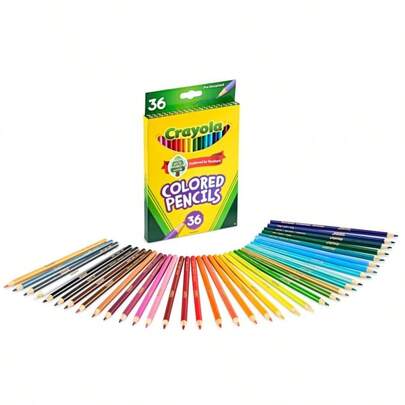  Crayola Colored Pencils (36ct), Kids Pencil Set, Pre-Sharpened Coloring Book Pencils For Kids & Adults, Arts & Crafts Supplies, Ages 3+
