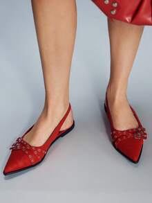 CUCCOO GRLICON Bailarinas de punta femeninas versátiles - Rosa Fucsia - Ver 4