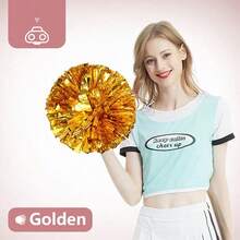 1个足球/篮球啦啦队彩球，金属系列，非常适合运动队活动、舞蹈表演、方块舞游戏、舞蹈和球迷欢呼以及户外运动队表演。 - 彩色 - 查看 10