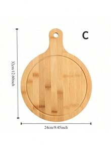 1/2个木制餐盘 木托盘 家用披萨盘 西式餐盘 小吃盘 牛排餐盘 竹制披萨木托盘 披萨盘 寿司托盘 披萨烘焙盘 厨房用品 - 多色 - 查看 3