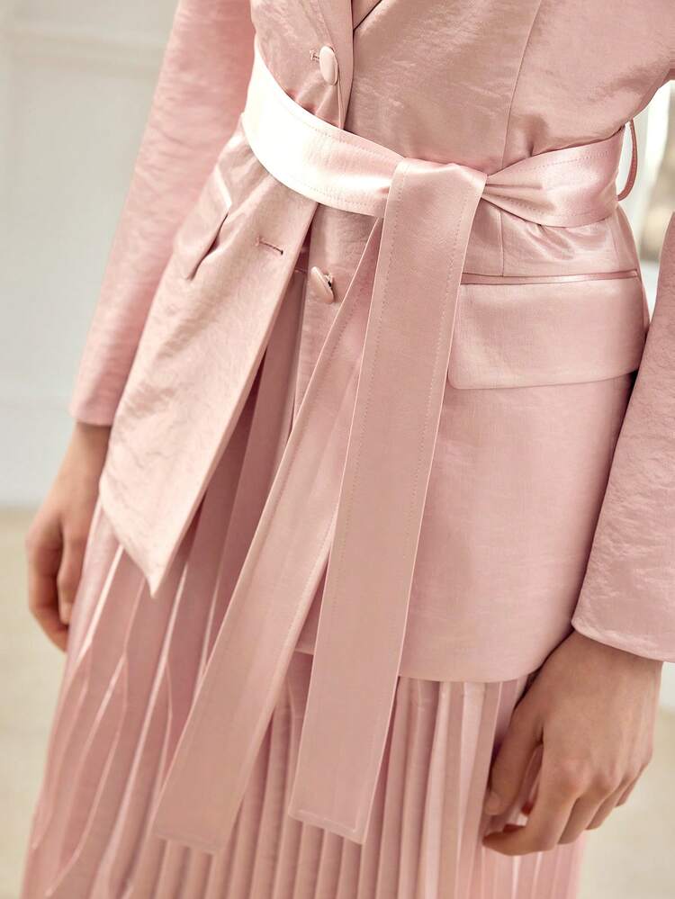WOMEN'S SATIN GENTLE ELEGANT BLAZER