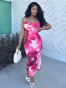 Alexandranx Đầm ôm sát không tay in họa tiết hoa, trang phục thường ngày mùa hè cho nữ, phong cách bohemian phù hợp cho những buổi đi chơi, tiệc tùng sang trọng. - Nhiều màu - Xem 6